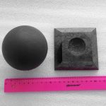 large shungite sphere on a stand