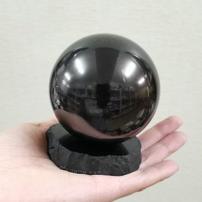 polished shungite sphere for sale