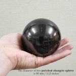 polished shungite sphere vs unpolished ball
