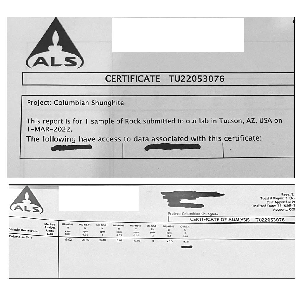 Certificate of examination of a non-existent sample