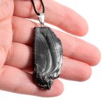 online buy silver shungite necklace carbon