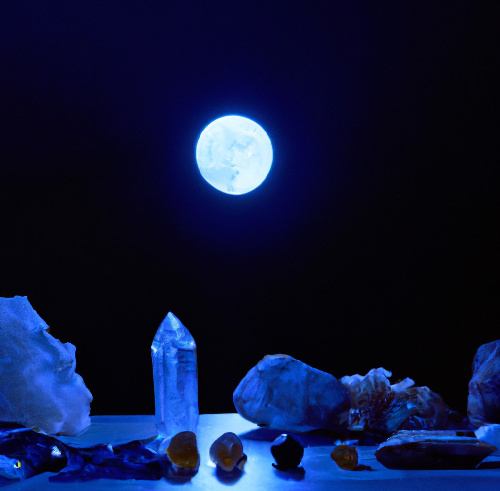 charging crystals full moon