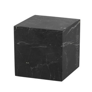 black shungite stone cube